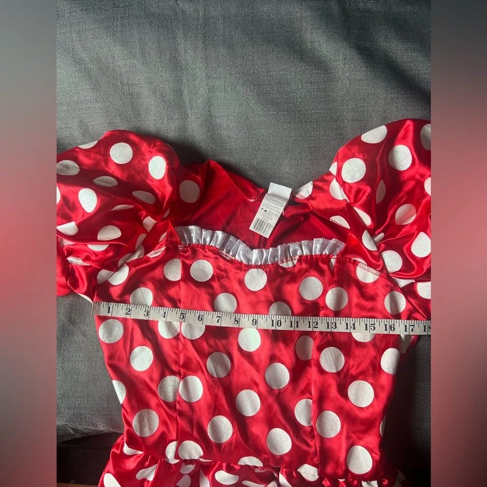 Disney Minnie Mouse red and white polka dots dress costume